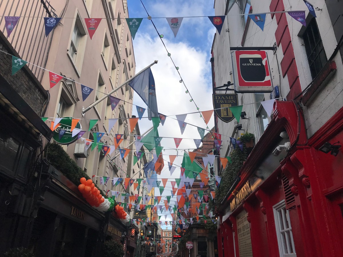 Dublin St Patrick's Day decorations