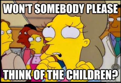 Simpsons - won't somebody please think of the children?