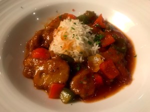 Independence of the Seas Vegan sweet and sour chicken