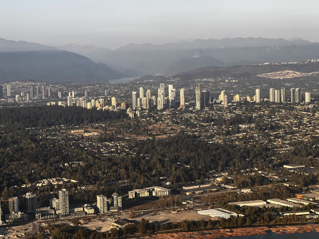 View of Vancouver skyline with the mountains in the background