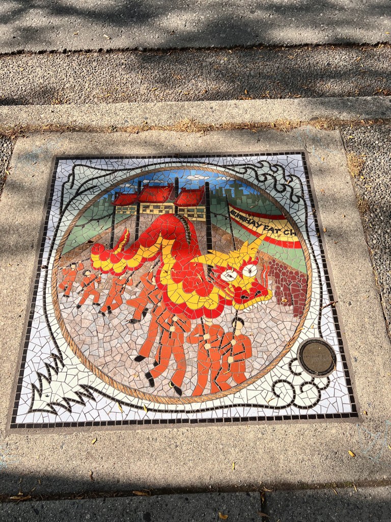 Dragon mosaic - Chinatown Vancouver