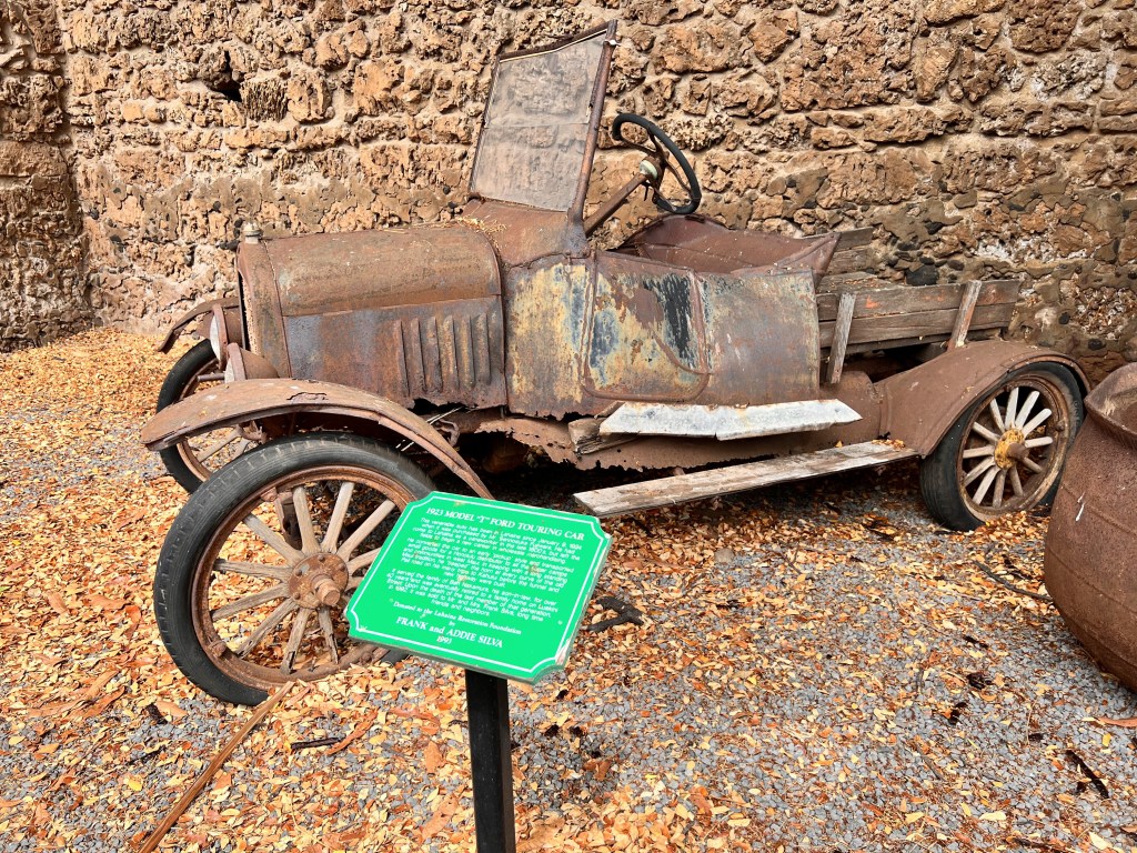 Rusty 100 year old car