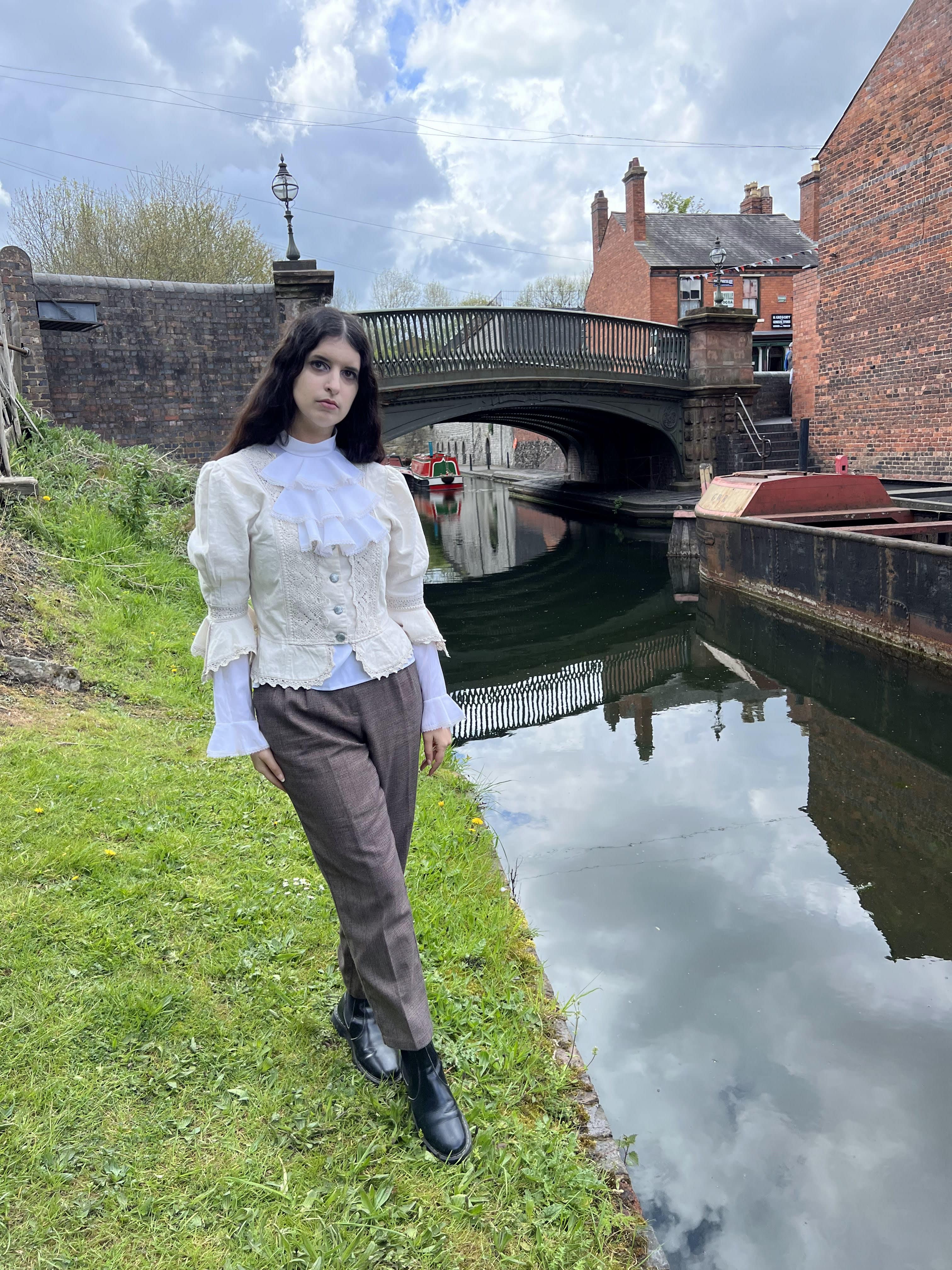 Angie Moon at the canal - Black Country Living Museum