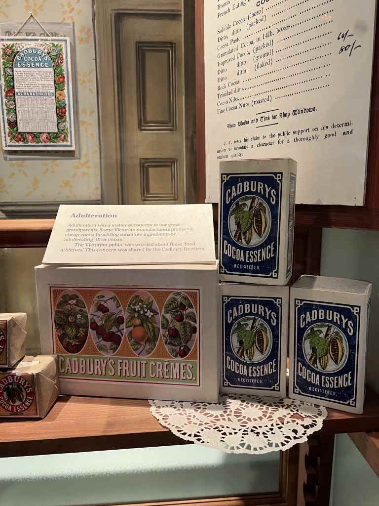 Cadbury World vintage packaging