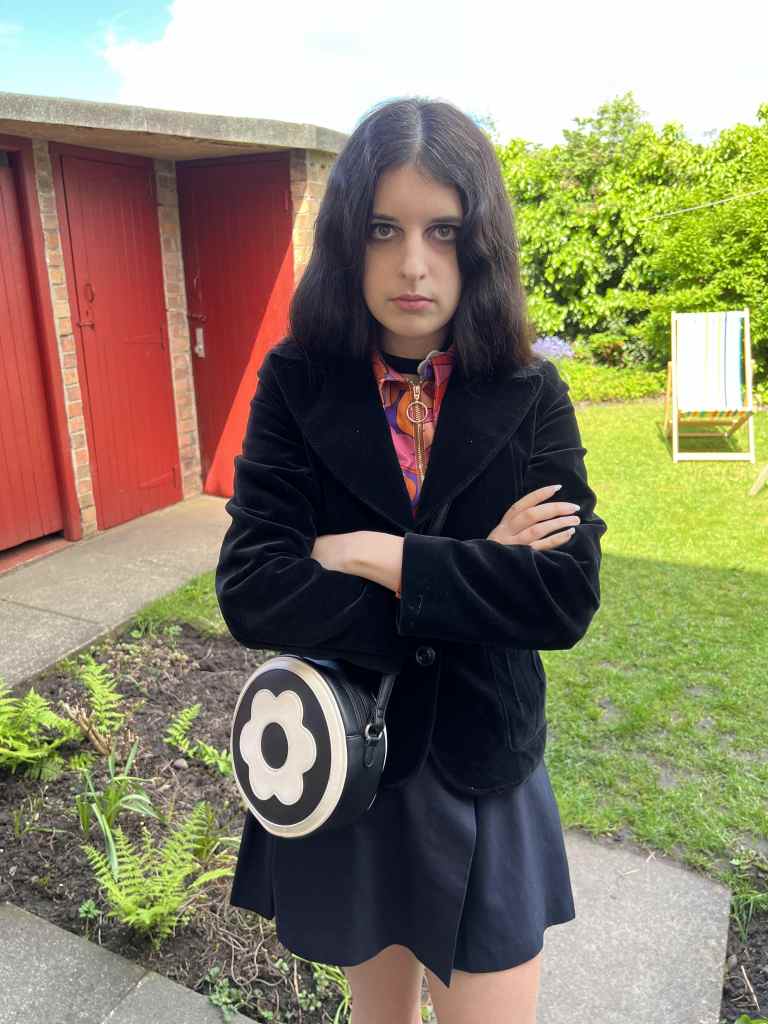 Angie Moon at 20 Forthlin Road - Paul McCartney Childhood Home Backyard
